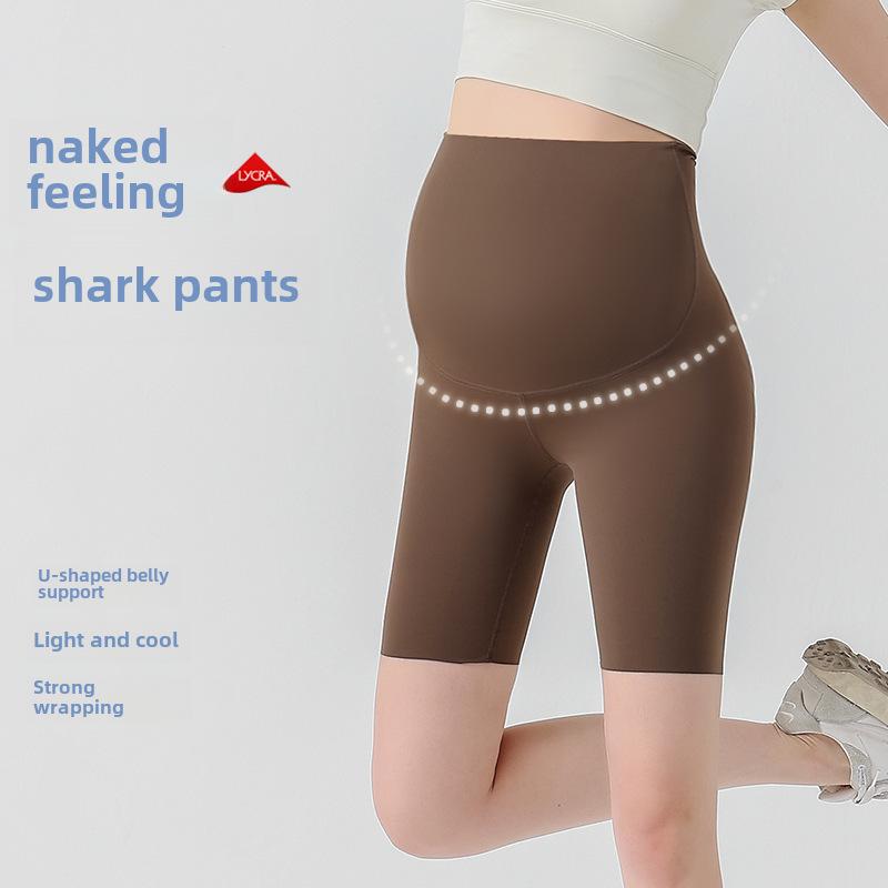 New Style Seamless Maternity Yoga Pants - Lightweight Belly Support Shorts for Spring & Summer