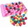 2pcs Mini Heart Mold Silicone Ice Cube Tray Diy Chocolate Fondant Mould 3d Pastry Jelly Cookies Baking Cake Decoration Tools Kitchen