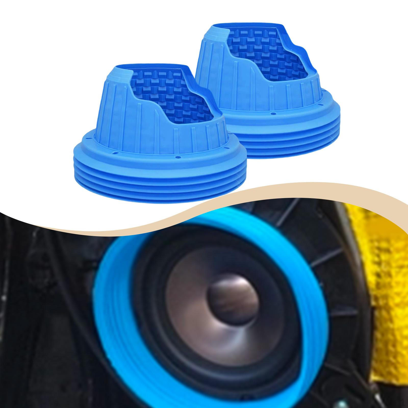 

2x Car Speaker Waterproof Cover Silicone Durability Practical, Accessory, Premium Portable