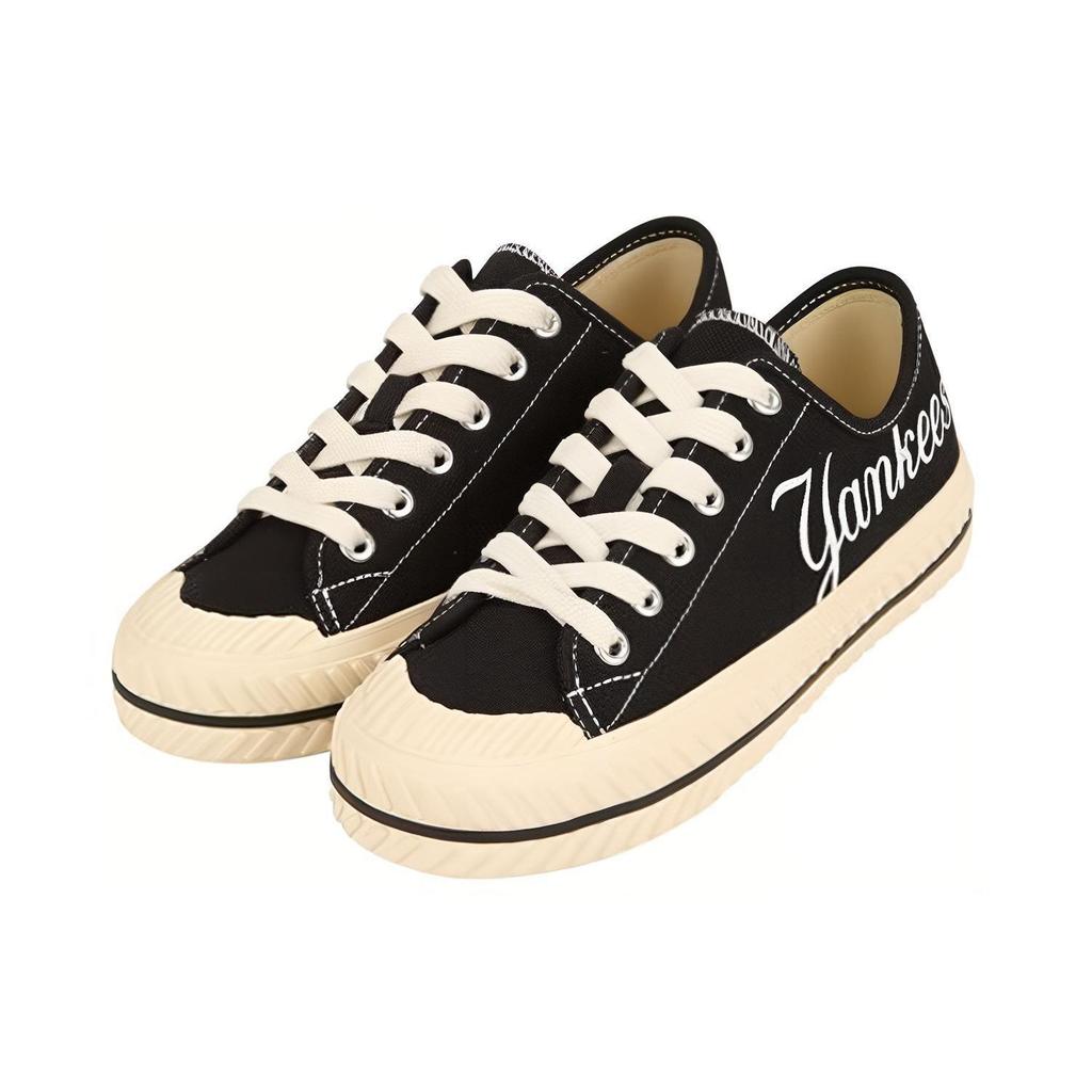 MLB Playball Yankees Ležérní Protiskluzové Odolné Lehké Nízké Plátěné Boty Unisex Tenisky černé 32SHP6011-50L