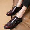 New Trend Designer Dress Leather Monk Strap Shoes for Men Formal Wedding Prom Dress Homecoming Footwear Sapatos Tenis Masculino