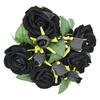 Three Halloween Black Rose Dark Series Home Decoration Halloween Event Props Simulation Flower Photography Props