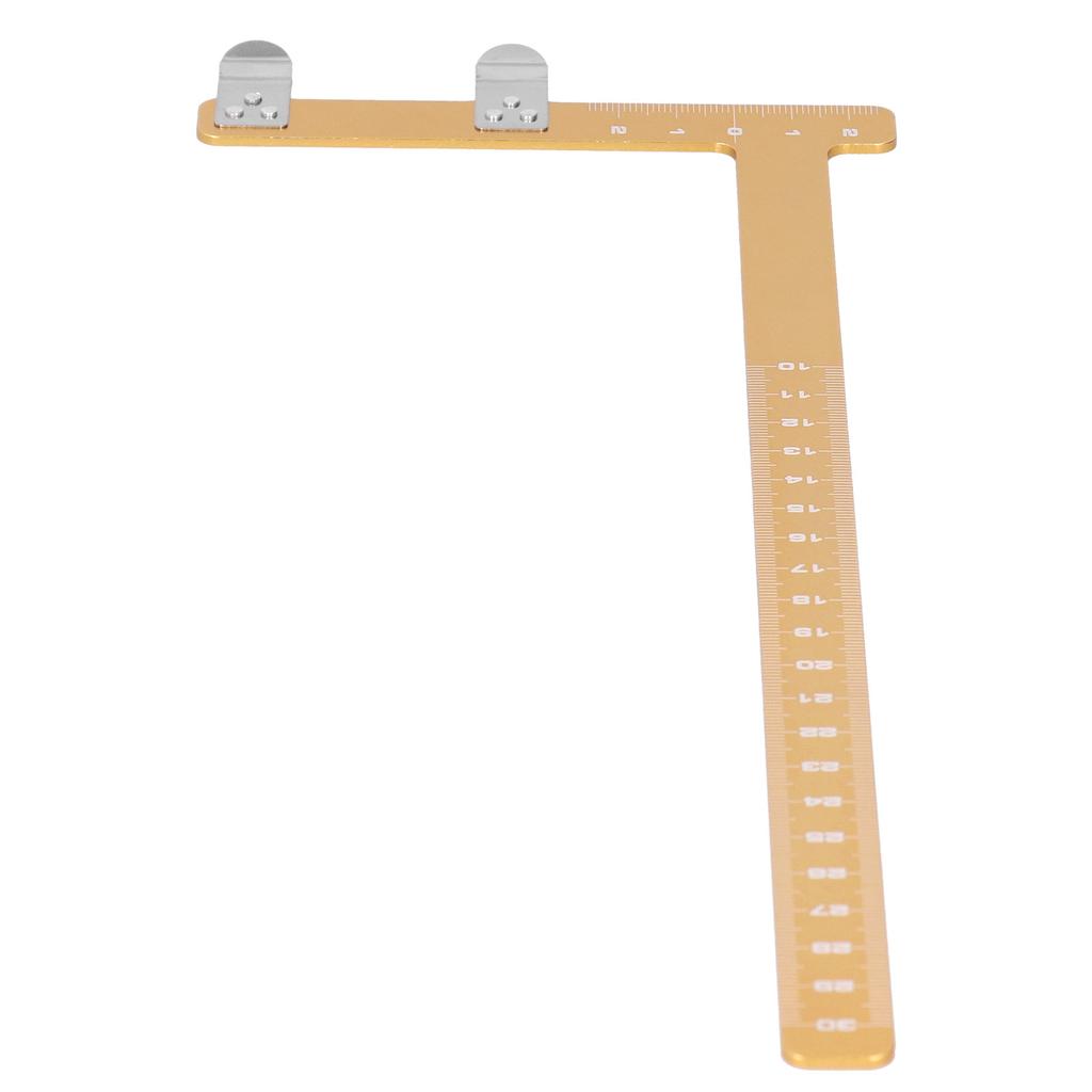Adjustment Bow L Shape Chord Distance Ruler Aluminum Alloy Measuring Tool