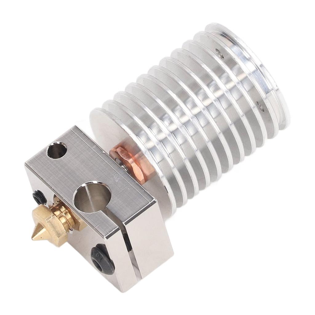 3D Printer Hotend Upgrade Kit with 0.4mm Brass Nozzle Heating Block Bimetal Pipe Silicone Cover