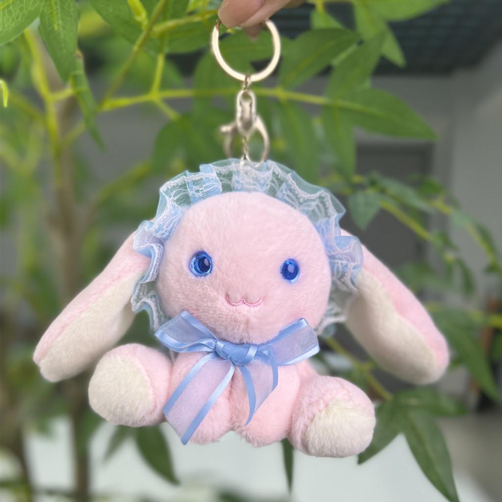 Endearing Bunny Cartoon Plush Toy Keychain With Soft Fabric For Collectible Decor