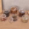 1Pcs Durable Transparent Spices Bottles Acrylic Clear Seasoning Jars S/M/L with Spoon Condiment Box