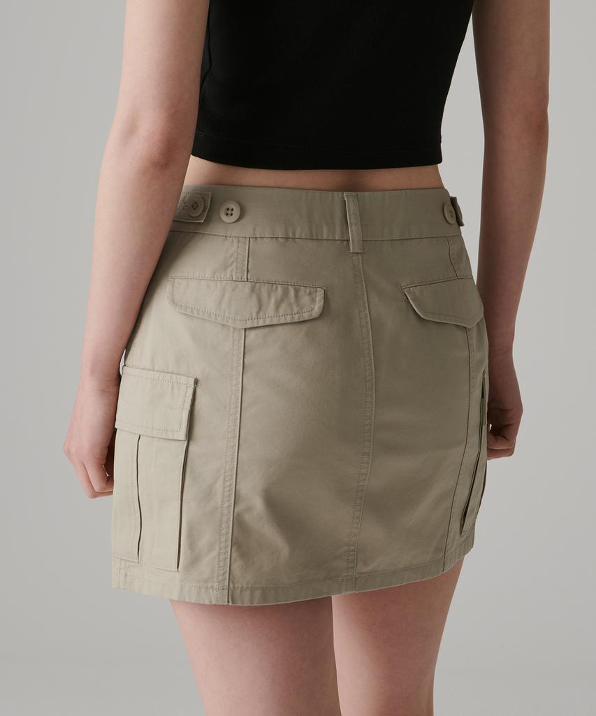 Musinsa Standard Woman Women'S Cargo Mini Skirt [Beige]