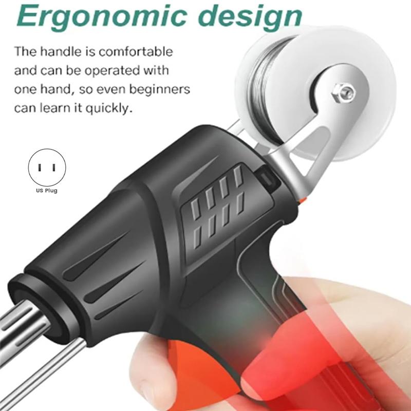 

A84E-Rectionrae Internally Heated Industrial Welding Tools, Rectionrae Welder Set, Multi-Function Soldering Iron US Plug чорний