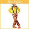 Multicolor Adult Men Killer Clown Costume Perfect For Cosplay And Halloween Fun**