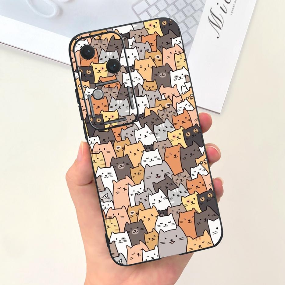 For Vivo V30 Pro Case V2319 Cute Fashion Cartoon Back Cover 6.78'' Soft Silicone Phone Case For Vivo V30 V 30 Pro VivoV30 Bumper