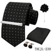Men'S Business Dress Tie 5-Piece Groom Best Man Dress Accessories Gaowei Dense Jacquard Tie Worker