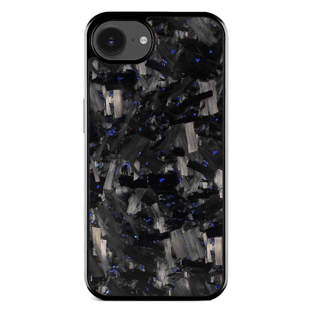 Für iPhone 16e Hülle Große Geschmiedete Textur Aramidfaser+TPU Handyhülle