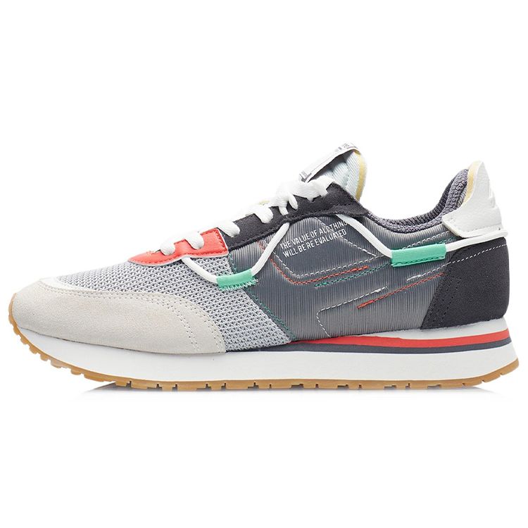 

Li Ning Fragment Star Удобные мягкие спортивные кроссовки с низким верхом для бега Мужские кроссовки Micro-Crystal-Gray AGCR329-5 42⅓