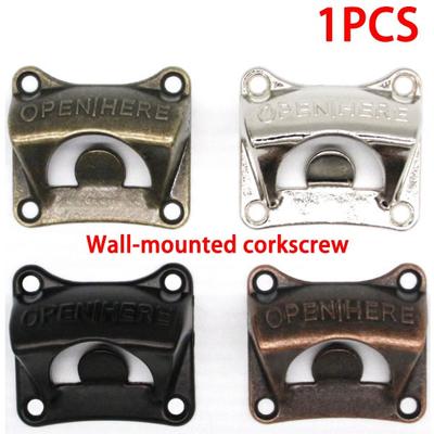 1PC Retro Wall Mounted Bottle Opener Wine Beer Soda Glass Cap Bottle Opener Kitchen Accessories Bar Gifts