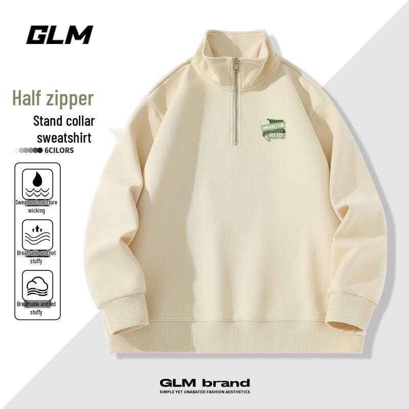 

GLM Men s Retro Loose Fit Half-Zip Sweatshirt 2XL