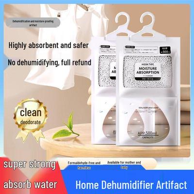 Hanging Dehumidifier Bag for Wardrobe & Bedroom - Moisture-Proof Desiccant