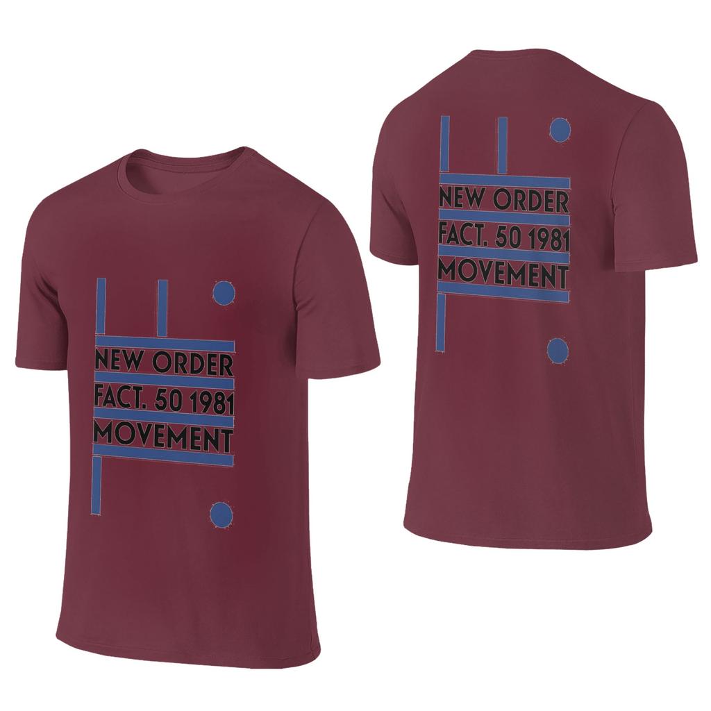 100 Cotton New Order Moveunisext Tshirt Unisexs Double Sided T Shirt Unisex Oneck Summer Shirts Tops Oversized