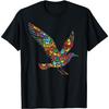 Colorful Butterfly Lover Men Women Girls Brid Flying Seagull T-Shirt
