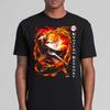 Japanese Rengoku Kyojuro Demon Slayer Anime T Shirt Summer Cotton Men Women Streetwear Casual Couple Harajuku Casual Tees Tops