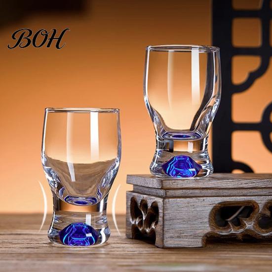 Verres à boire classiques incurvés Mini verre snifter avec base lestée ergonomique, Verres de dégustation transparents, Verres élégants pour fête, Confortable