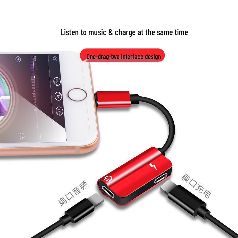 Apple Mobile Headset Converter: 2-in-1 Charging & Live Broadcast Gaming Adapter