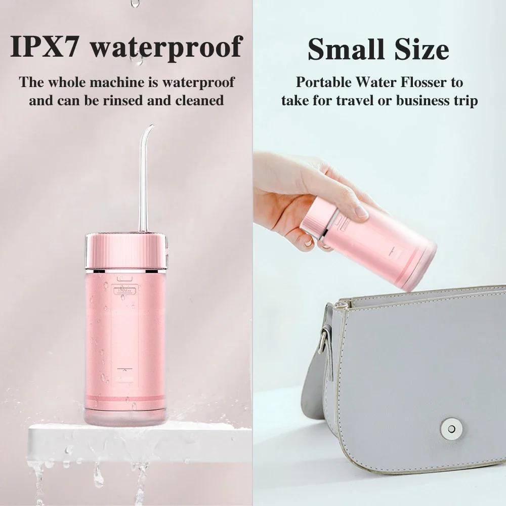 175ML Water Tank Waterproof Oral Care Oral Irrigator USB Rechargeable Water Flosser For Teeth Cleaner Portable Dental Water Jet