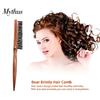 Natural Boar Bristle Hair Fluffy Comb Wood Handle Hair Brush Anti-static Barber Hair Comb Scalp Massage Hairdresser Styling Tool