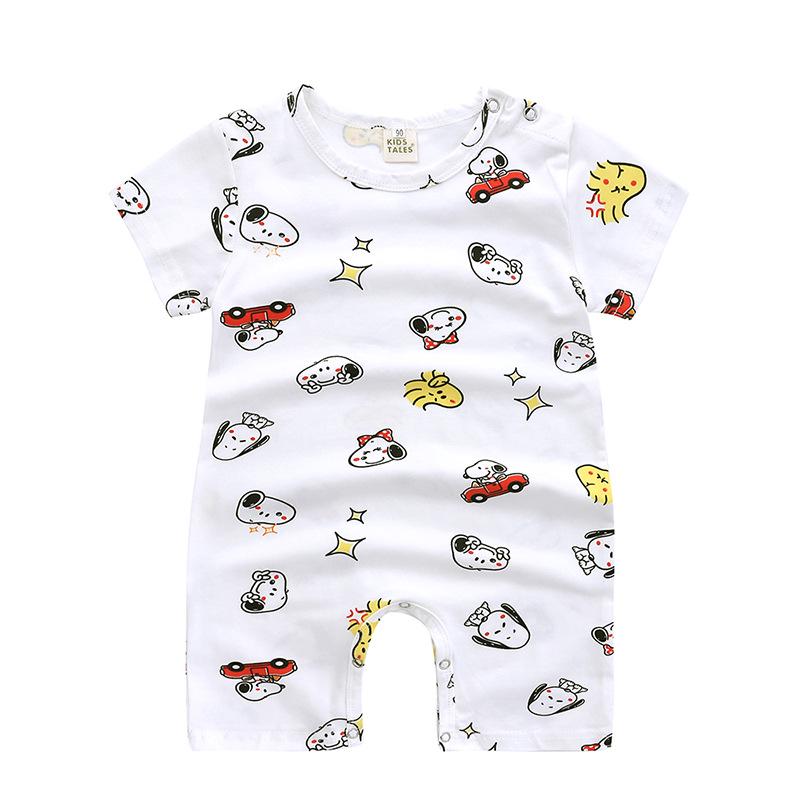2026 Summer Cotton Baby Rompers - Short Sleeve Bodysuits for Casual Crawling 80 cm