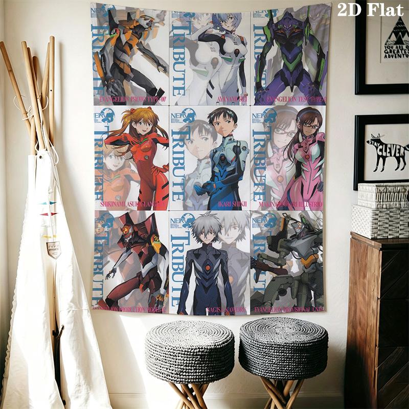 Neon Genesis Evangelion Unit Tapestry Fashion Print Wallmounted Home Decor Atmospheric Background Cloth Gift