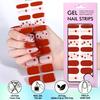 French No-bake Gel Manicure Sticker Waterproof Love Smudge Flash Nail Sticker NO UV GEL NAIL