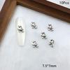 10 Stück Legierung Pony Nagelkunst-Anhänger 3D Kleines Pferd Nagelzubehör DIY Schmuck Maniküre Dekoration Jahr des Pferdes Nagelbastelarbeiten