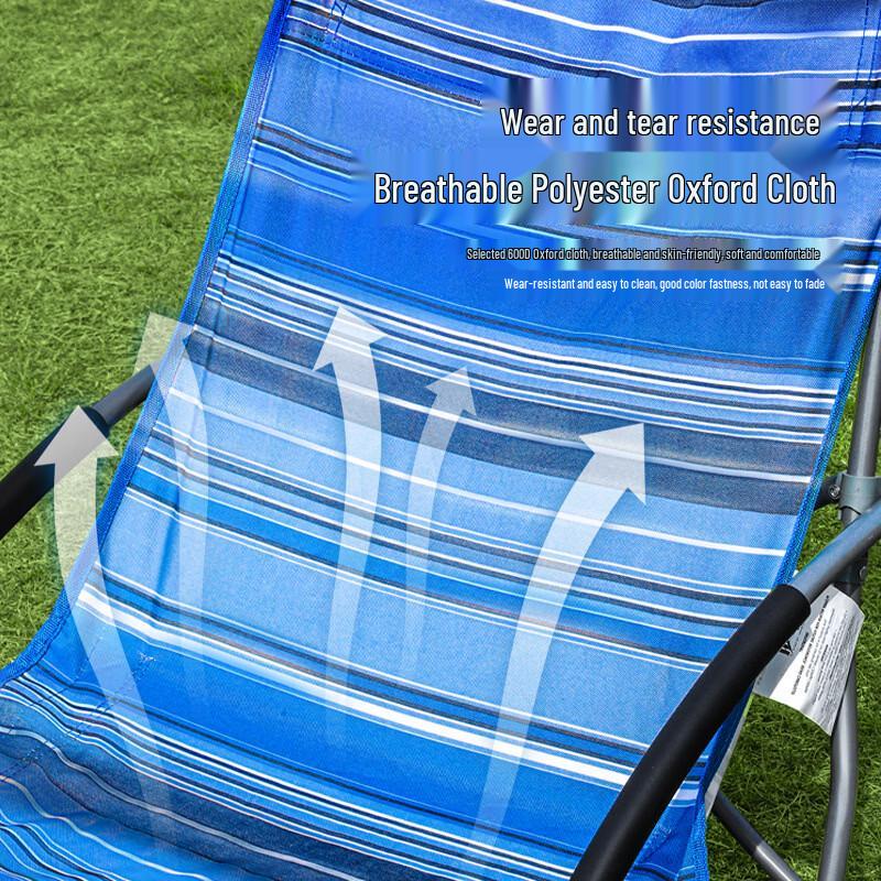 ZISIZ Portable Folding Lounge Chair with Sunshade