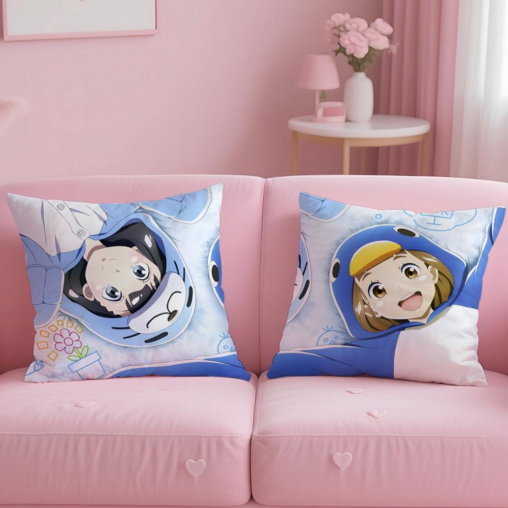 Anime A Place Further Than the Universe Cushion Cover Soft EasyWash Pillow Case Versatile for Couch Bed Travel and Office