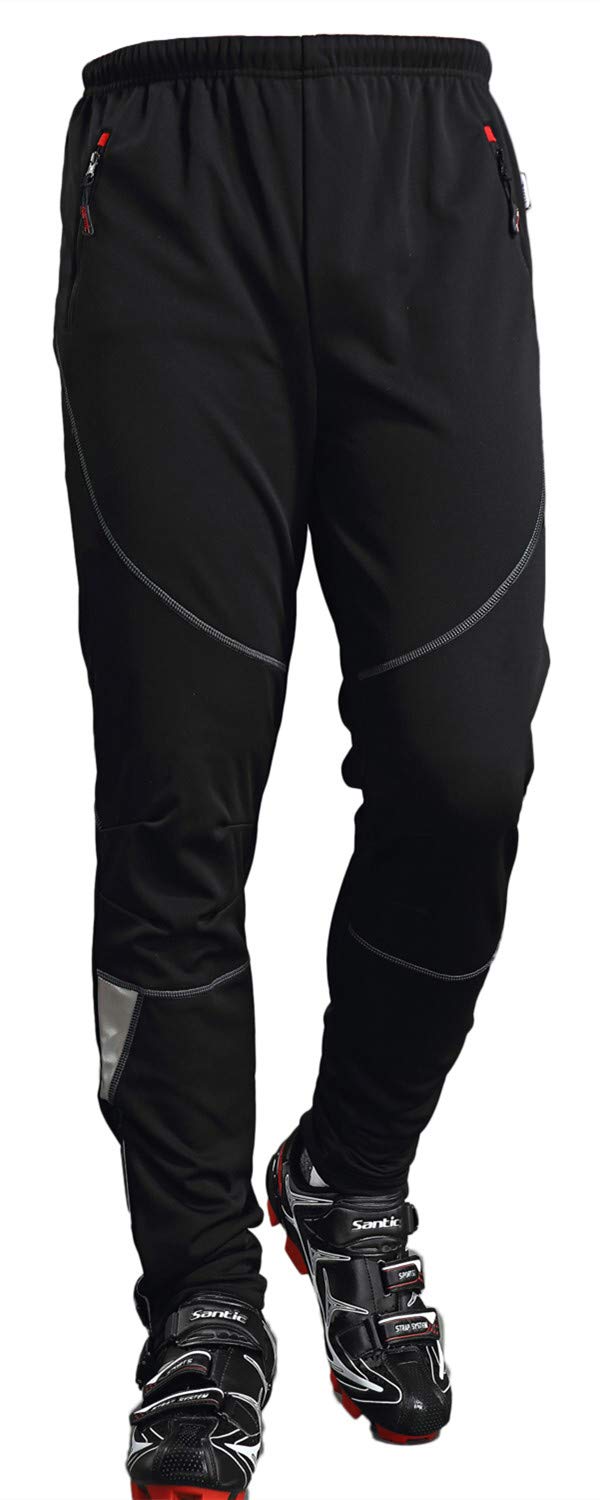 

Santic Cycling Outdoor and Climbing Pants with Fleece Casual Cycling Size M Men s Pants, Lining, Fall/Winter Wear,