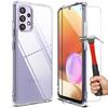 Case for Samsung M52 5G - PROSHOP - Transparent Silicone - Reinforced Protection - 2 Tempered Glasses