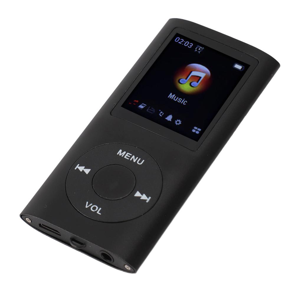 Taşınabilir MP3 Müzik Çalar 1,8 inç TFT Ekran HiFi Ses 7 Ses Efekti Modu USB Şarj Edilebilir Dijital Video Müzik