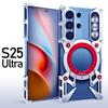 Aluminum Frameless Case For Samsung Galaxy S25 Ultra S24 S23 S22 Ultra Rotating Bracket Shell Metal Rimless Shockproof Cover