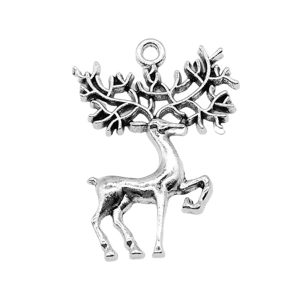 Deer Antler Charms Christmas Day Pendants For Nature Inspired Jewelry