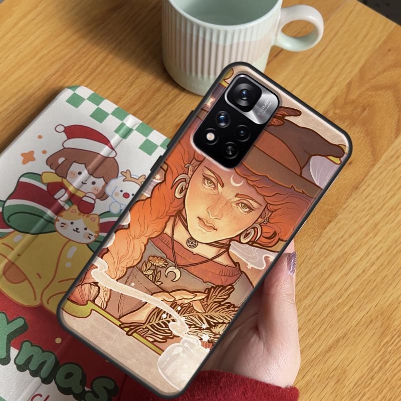 Gothic Witch Witchcraft Case For Xiaomi Redmi Note 14 Pro 13 12 11 10 15 Pro Plus Redmi 15 C 13 10C 12C 13C 14C Cover