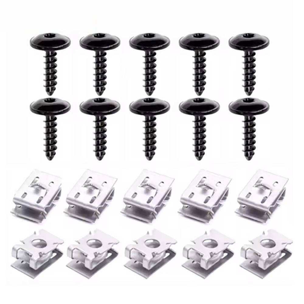 Volkswagen Mudguard Underplate Splash Guard Bumper Screw & U-Bolt Nut Kit