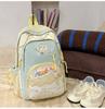 Schoolbag high-end college style junior high school student schoolbag female cream pain bag backpack fresh and cute large capacity backpack