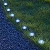 Yousheng 15 Bucăți Mini Lumini Solare de Sol LED Iluminat Plat pentru Peisaj Impermeabile de Exterior Mici Lumini Solare de Grădină cu Pornire/Oprire Automată pentru Alei Curți