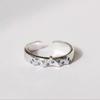 Minimalist Luxury Couple Ring Set Adjustable Open Design Geometric Shape Plated Unisex Romantic Gift