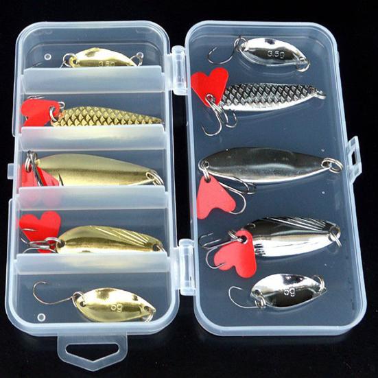 

Компактный прочный 3 крючка Сияющие 3 крючка Блестки Рыболовные приманки Набор для отцовских приманок