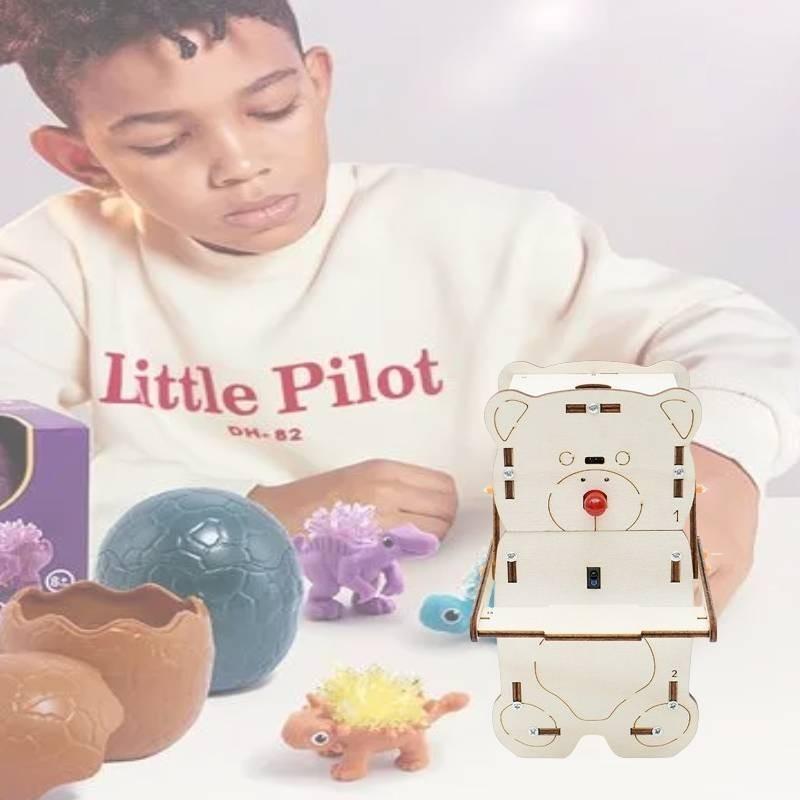 Intelligent Sensing Coin-eating Robot Diy Wood Material Science Experiment Toy For Elementary Students Ha-a03
