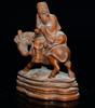 Chinesischer Buchsbaum Holzschnitzerei Figur Statue Holzskulptur Heimdeko Kunst