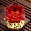 Chinese Alloy Lotus Candle Pedestal for Buddha Butter Candlestick, Household Buddha Hall for Candle Buddha Utensils and Supplies