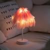 New Year Girl Table Lamp - Trendy Night Light, Birthday Gift, Room Decoration, Feather Lamp