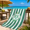 Raja Club Athletic Wappen Strandtuch, Schnelltrocknend, Pflegeleicht, Geeignet für Fitness und Strandurlaub, Sport-Essential