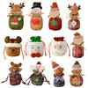 Christmas Candy Bag Reusable Christmas Treat Bag for Goodies Fruits Holiday Gift Storage Bags